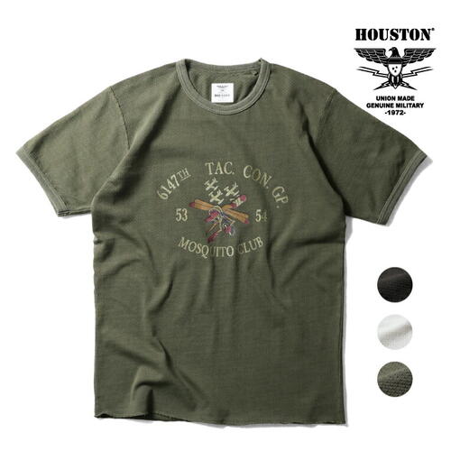 휴스턴 22295 메쉬 반팔 프린팅 티 빈티지 밀리터리