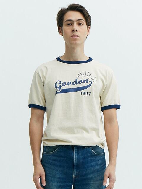 굿온 반팔 링거 티 빈티지 로고 OLSR1271P