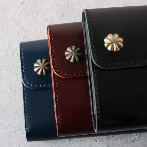 반스아웃피터스 버튼웍스 코도반 가죽 접이식 지갑 LE-4333BW