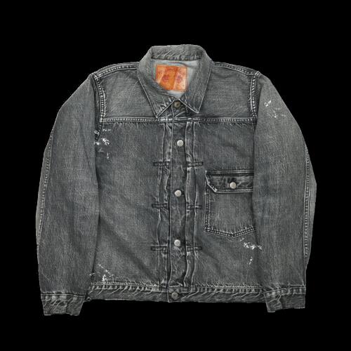 풀카운트 데님 재킷 2107BKHW-SP Black Denim Jacket Dartford Splat