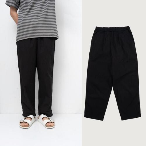 오디너리핏츠 린넨 바지 COTTON LINEN EAZY TROUSER PT007-BLK