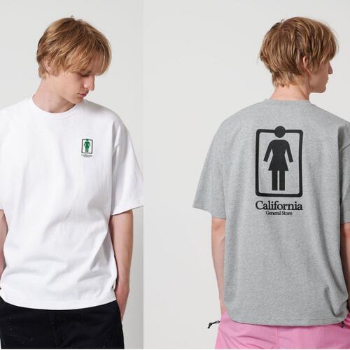 GIRL X 캘리포니아 제너럴스토어 CGS 로고 반팔 티 25SS 8017-400-0004