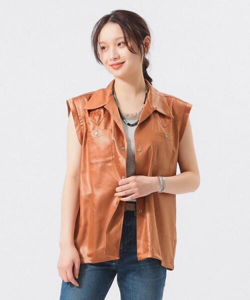 빔즈 재팬 X 니들스 웨스턴 민소매 셔츠 여성 13-01-0569-334