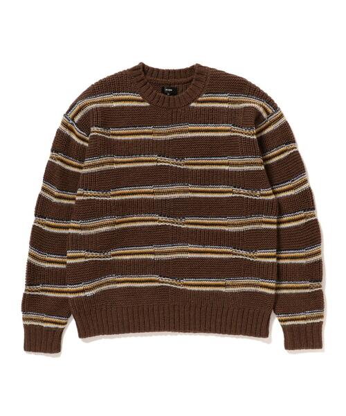 빔즈 3G 링크스 멀티 보더 니트 스트라이프 스웨터 11-15-1845-156