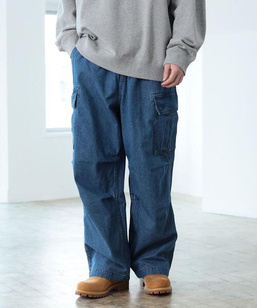 빔즈 하트 와이드 데님 카고 팬츠 청바지 42-23-0088-147 일본 빈티지 패션 SPA 편집샵 직구
