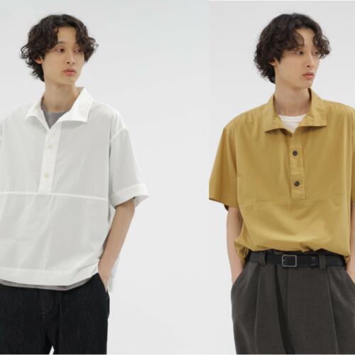 마가렛호웰 남성 셔츠 GARMENT DYE COTTON POPLIN SHIRT 25SS
