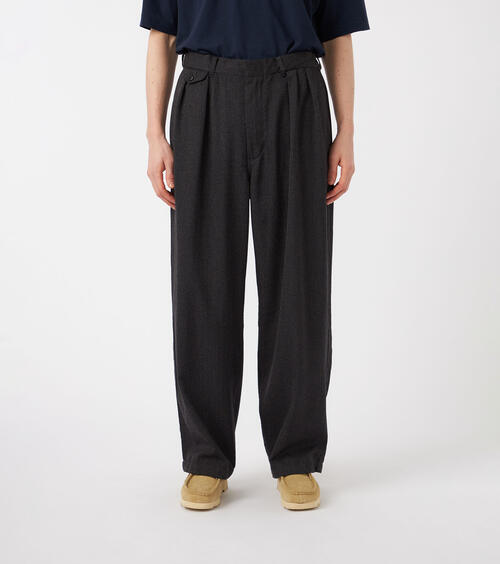 나나미카 바지 Wool Gabardine Pleat Pants S25FC051 25AW