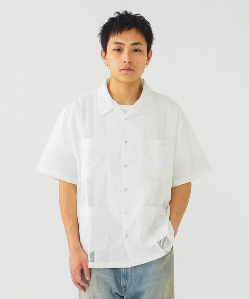 빔즈 X UNIVERSAL OVERALL 메쉬 시어서커 반팔 셔츠 11-01-1579-498