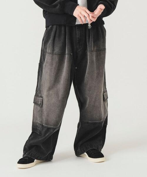 빔즈 덕 더블 니 카고 팬츠 와이드 바지 11-24-3550-803