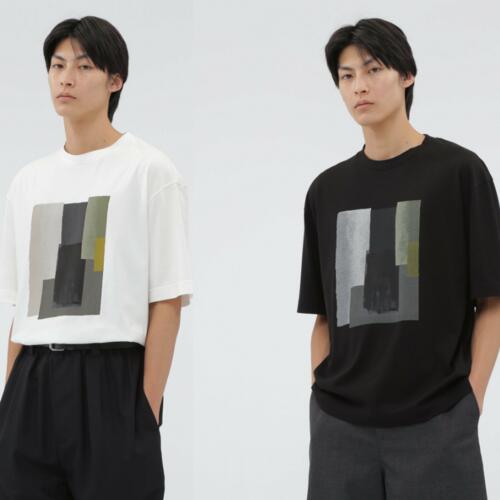 마가렛호웰 남성 반팔 티 COLLAGE PRINT COTTON JERSEY TOP 25SS