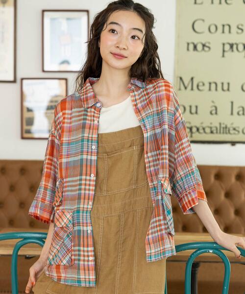 니코앤드 리넨 체크 셔츠 여성 25SS 234885