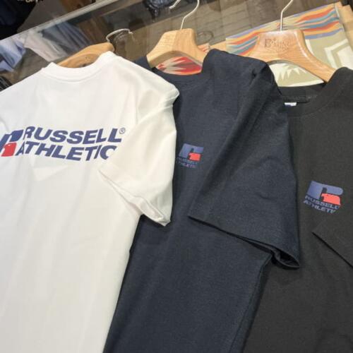 RUSSELL ATHLETIC X B MING by BEAMS 빔즈 드라이 파워 반팔 티 92-04-0419-001
