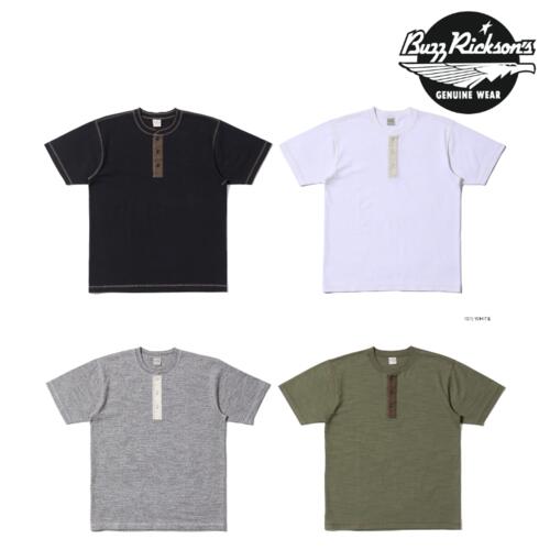 버즈릭슨 헨리넥 반팔 티 셔츠 밀리터리 BR79192