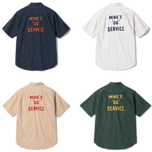 슈가케인 코크 스트라이프 워크 셔츠 반팔 SC39528