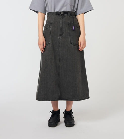 노스페이스 퍼플라벨 청치마 Denim Field Skirt N25FE071
