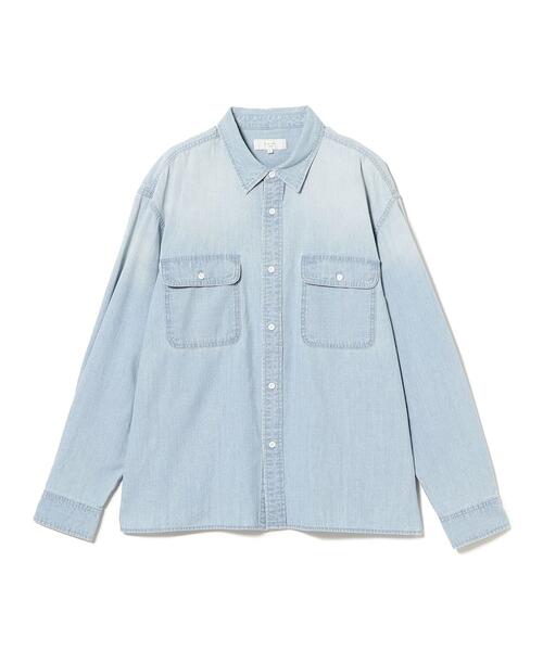 B MING by BEAMS 빔즈 디스트레스드 샴브레이 셔츠 92-11-0393-247