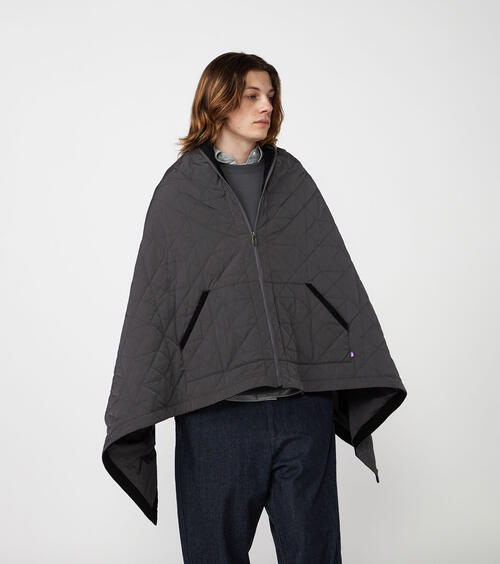 노스페이스 퍼플라벨 판초 Quilting Field Mountain Cape N25FK088