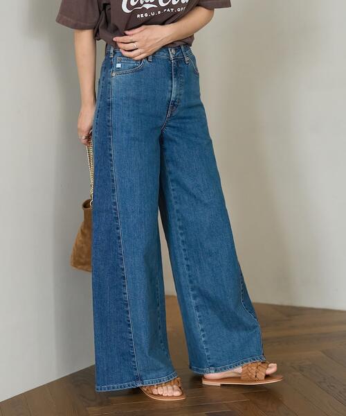 프릭스스토어 X SOMETHING 사이드 패널 배기 데님 팬츠 25AW 1140136800390