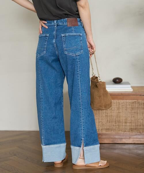 프릭스스토어 X SOMETHING 백슬릿 와이드 데님 팬츠 청바지 25AW 1140136800391