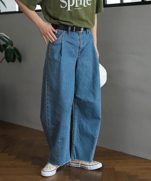 프릭스스토어 X SOMETHING 턱 커브 와이드 데님 팬츠 청바지 25AW 1140136800392