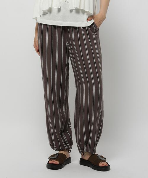 니코앤드 스트라이프 팬츠 와이드 여성 바지 576006