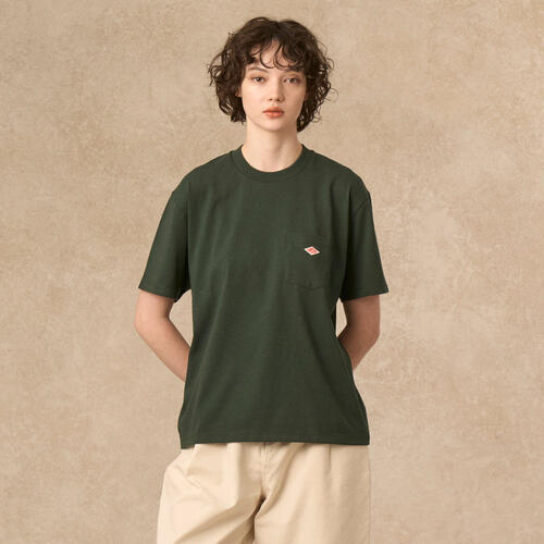 단톤 여성 무지 반팔 포켓 티 셔츠 25SS DT-C0197 TCB