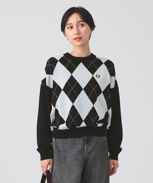 프레드페리 X 레이 빔즈 아가일 니트 스웨터 61-15-1236-060