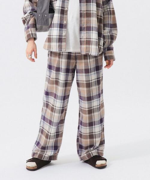 빔즈 보이 워크 체크 이지 팬츠 여성 바지 13-24-0488-791