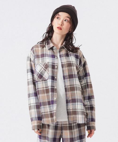 빔즈 보이 워크 체크 셔츠 여성 13-11-0484-791