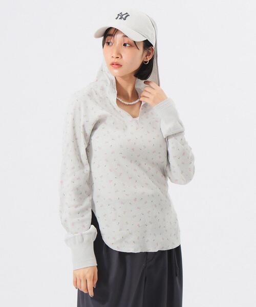 빔즈 보이 여성 후드 티 플라워 써멀 13-14-0538-654