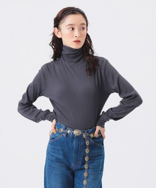 빔즈 보이 터틀넥 골지 긴팔 티 여성 13-14-0513-101