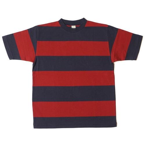 웨어하우스 4108 반팔 티 보더 스트라이프 빈티지 25AW