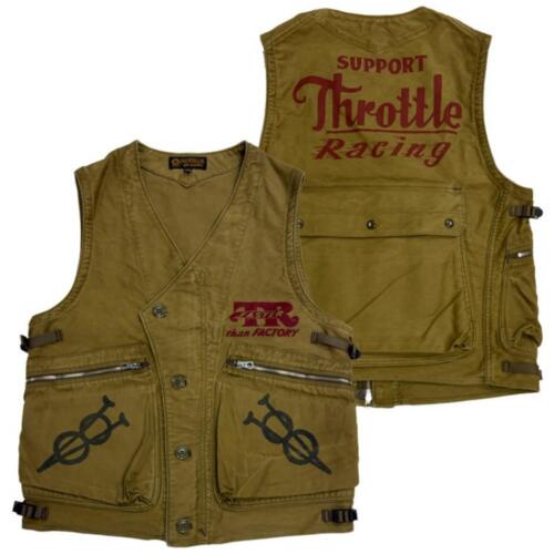 프리휠러스 조끼 hrottle Racing 빈티지 밀리터리 2521009