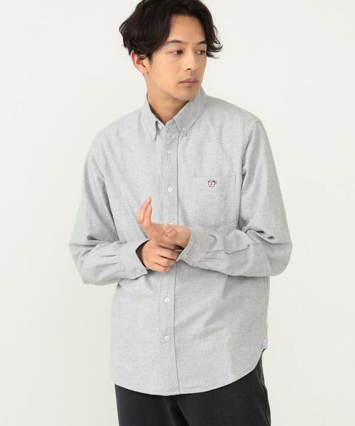 빔즈 하트 자수 버튼다운 플란넬 셔츠 42-11-0624-413