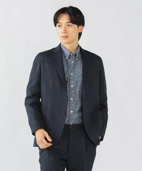 빔즈 하트 믹스 트위드 2버튼 테일러드 재킷 41-16-0269-375