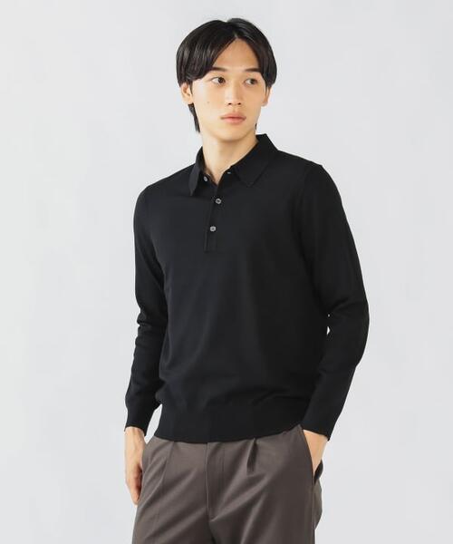 빔즈 하트 긴팔 니트 폴로 티 41-15-0081-046