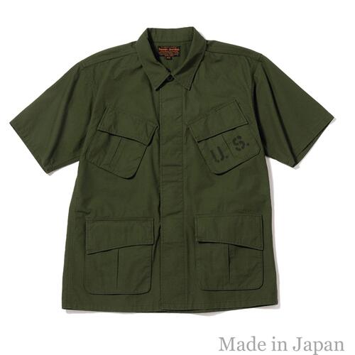 페로우즈 반팔 셔츠 밀리터리 빈티지 정글 퍼티그 25S-PJFH1