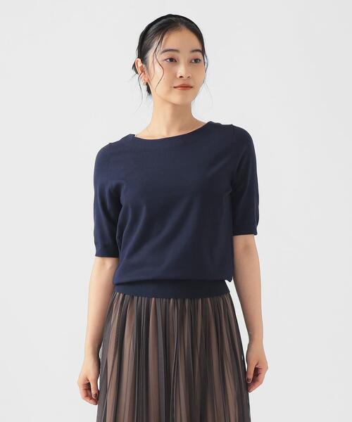 B MING by BEAMS 빔즈 여성 반팔 니트 93-04-0677-646