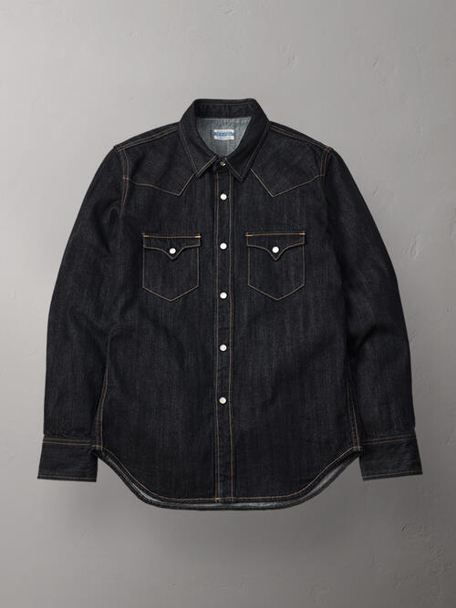 THE FLAT HEAD 플랫헤드 10OZ 데님 웨스턴 셔츠 FN-SDW-002L