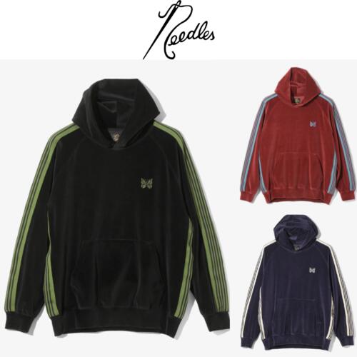 니들스 벨루어 트랙 후드 티 셔츠 후디 C/PE Velour 25AW RW324