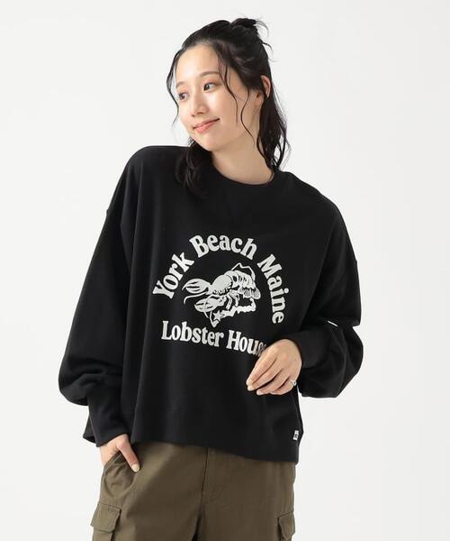 B MING by BEAMS 빔즈 X RUSSELL ATHLETIC 여성 스웨트 티 93-13-0213-001