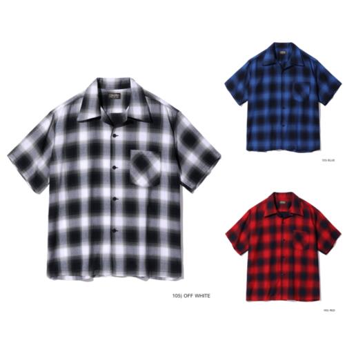 슈가케인 레이온 옴브레 체크 반팔 셔츠 24SS SC39297