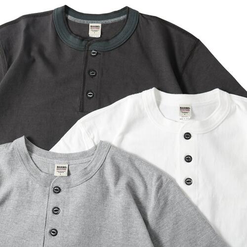 반스아웃피터스 버튼웍스 코준 헨리넥 반팔 티 BR-8146BW2