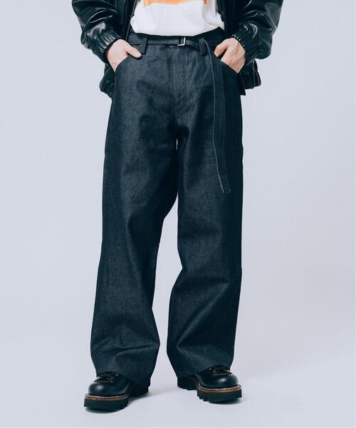 리바이스 X EDIFICE 벨트 데님 팬츠 청바지 L30 25030310010130 25AW