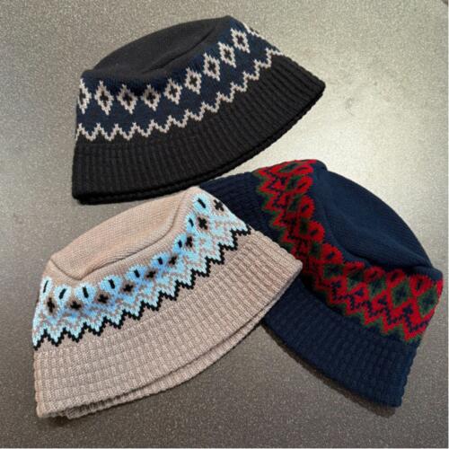 빔즈 자카드 니트 버킷 햇 모자 11-41-1492-428