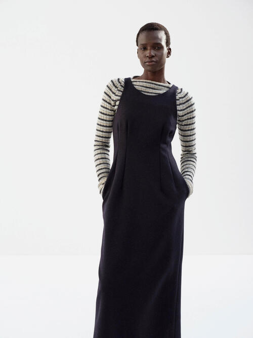 오라리 원피스 TENSE WOOL DOUBLE CLOTH SLEEVELESS DRESS 25AW