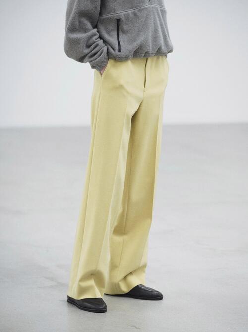 오라리 여성 바지 TENSE WOOL DOUBLE CLOTH SLACKS 25AW
