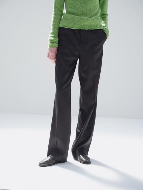 오라리 여성 바지 LIGHT WOOL MAX GABARDINE SLACKS 25AW