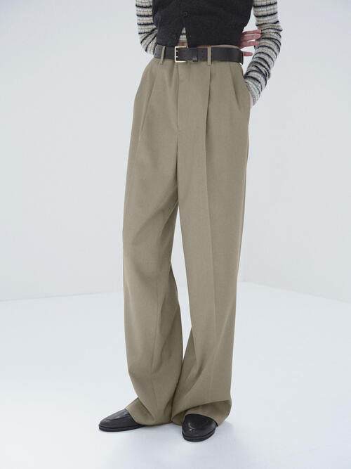 오라리 여성 바지 LIGHT WOOL MAX GABARDINE TWO-TUCK SLACKS 25AW