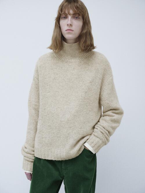 오라리 여성 니트 CASHMERE MELANGE KNIT TURTLE 25AW